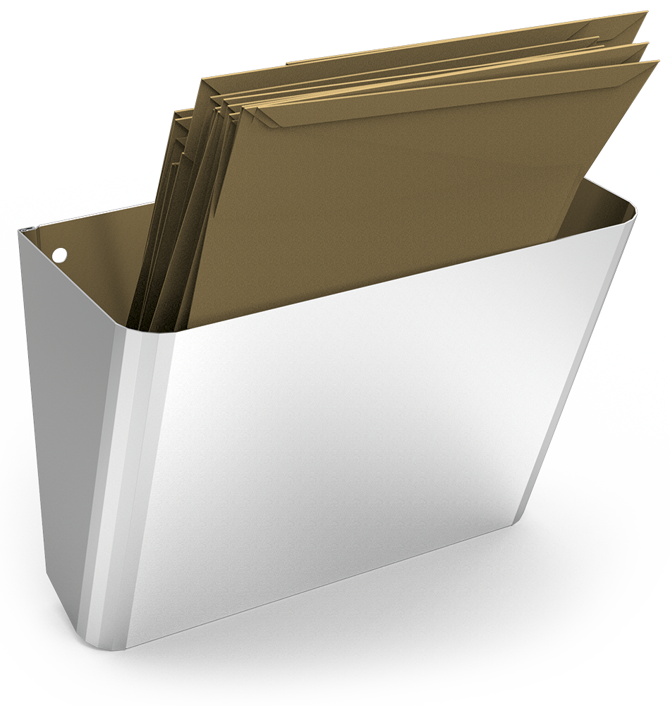 Corbeille á papier inox et distributeur de sacs en papier