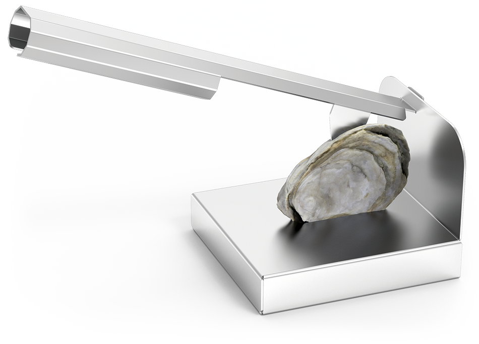 Professional tabletop stainless steel oyster opener