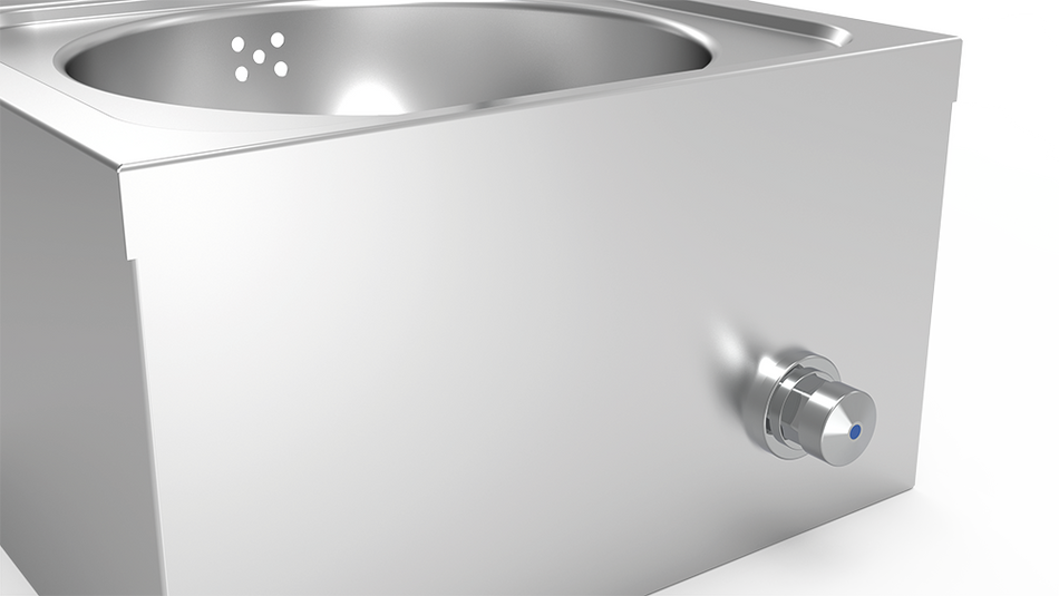 Lavabo a parete XS + paraspruzzi + distributore
