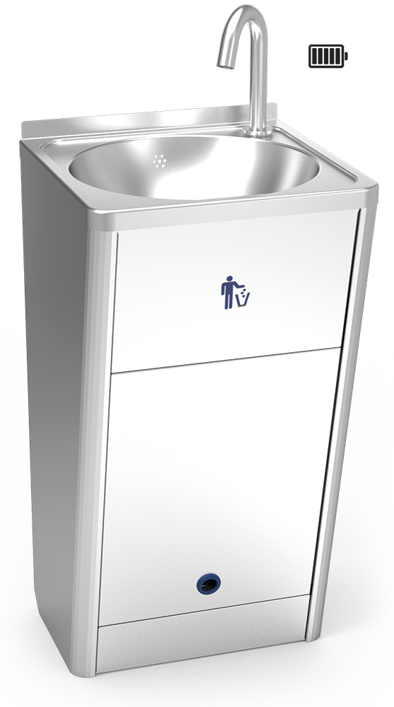 Lave-mains autonome électronique avec batterie