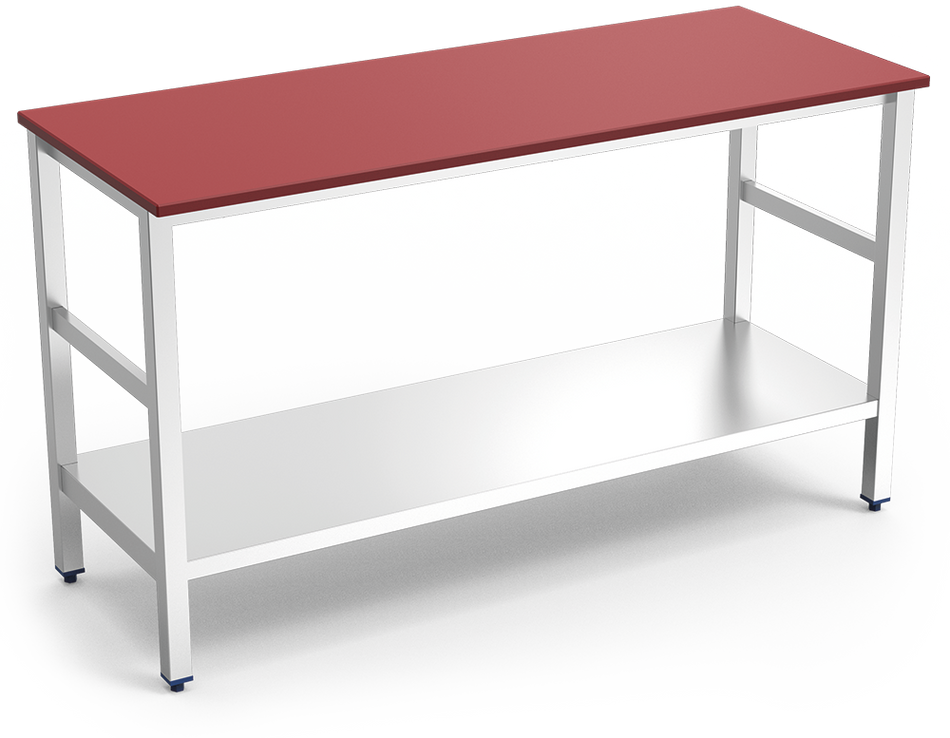 Table de boucher dessus polyéthylène rou