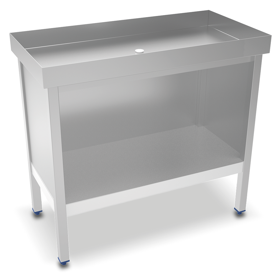 Table inox pour fruits de mer et crustac