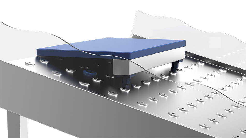 Plaque de découpe en polyéthylène pour étal à poisson