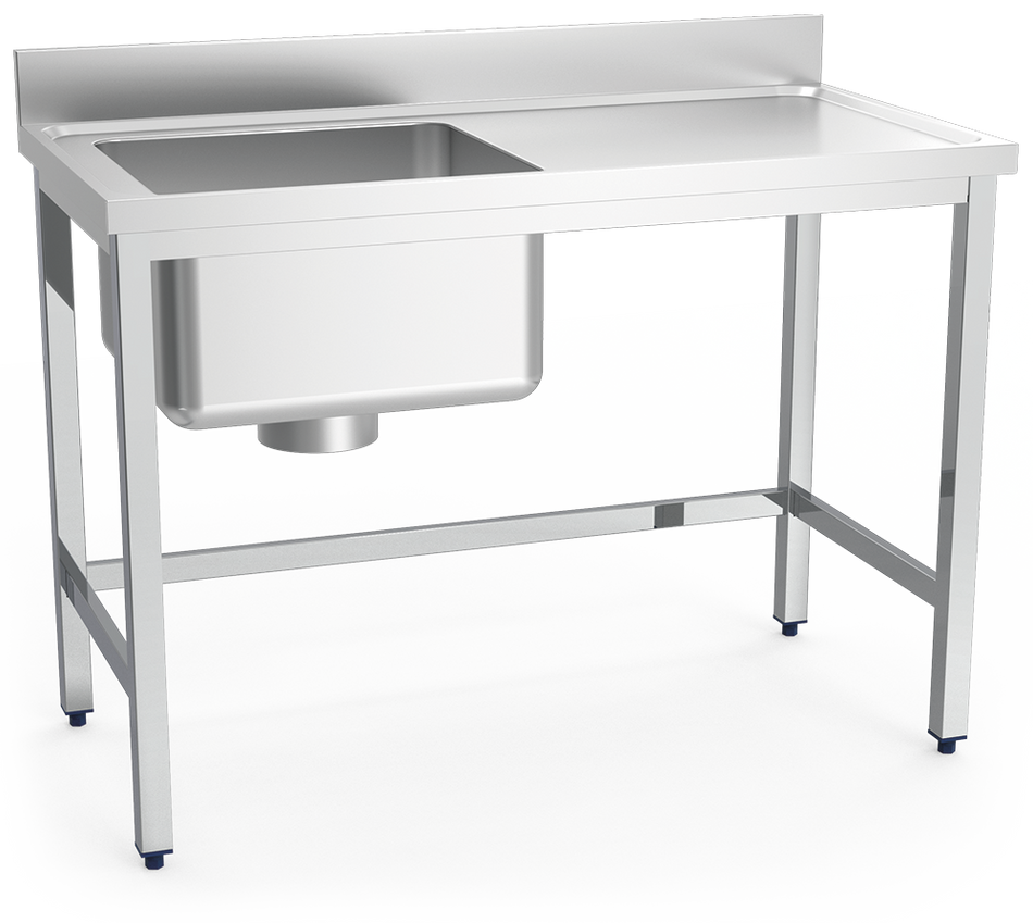 Plonge inox spéciale à plâtres, bac à ga