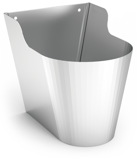 Corbeille à papier inox modèle Design po