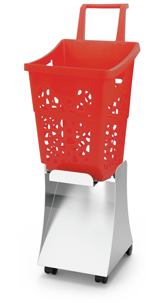 Edelstahl-Aufzug für Supermarktkorblevador inox para cesta de supermercado