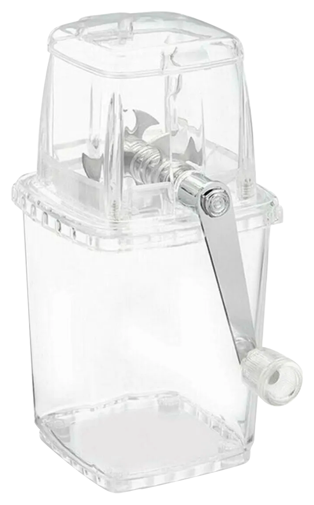 Broyeur à glace en plastique transparent