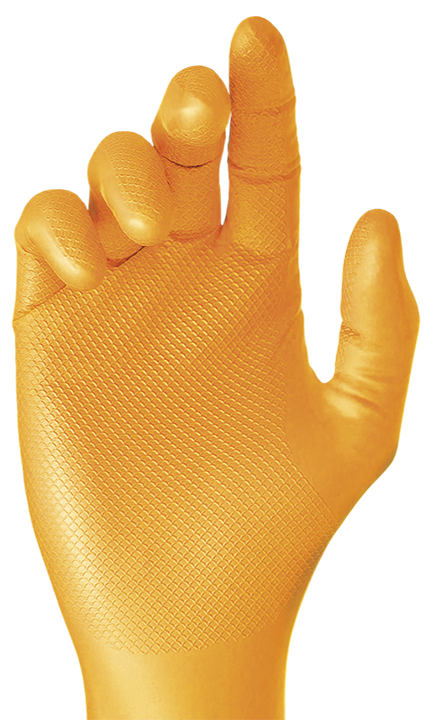 Gants nitrile avec  écailles taille L (carton 50 unités)