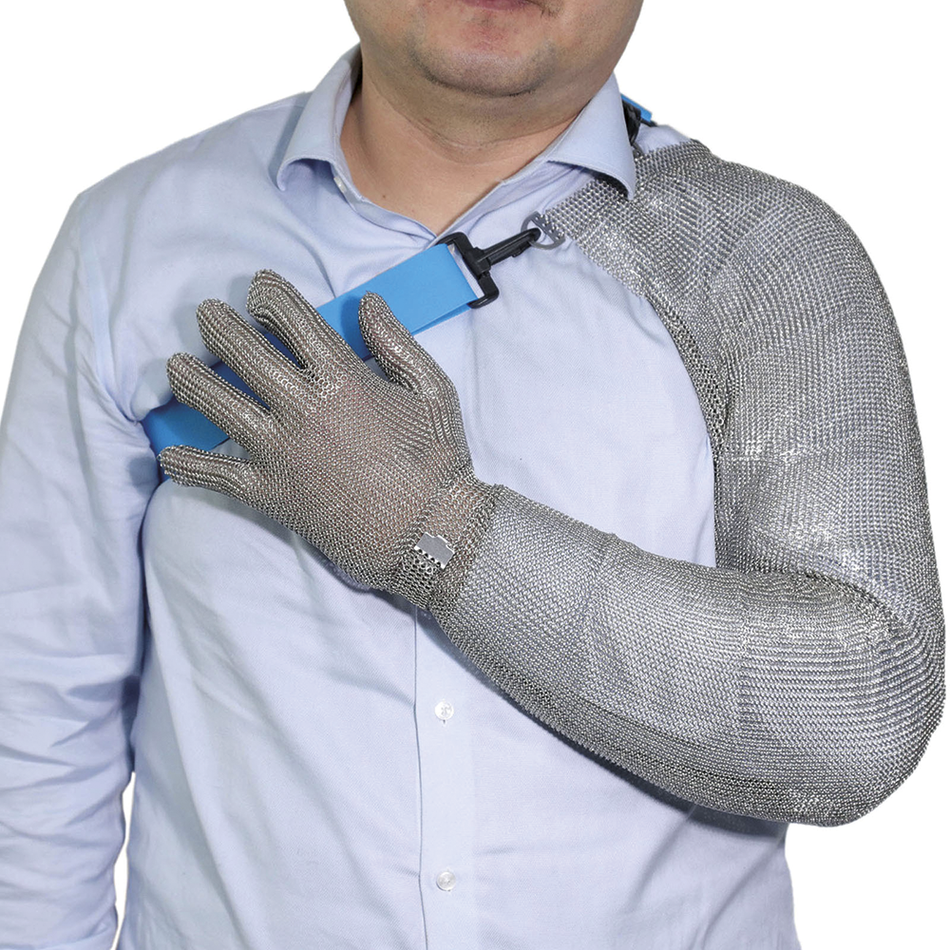 Protection complète du bras en maille inox