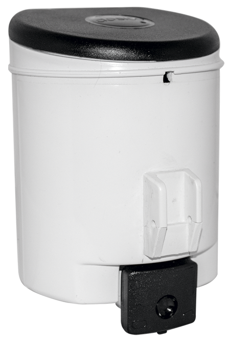 Distributeur de savon en plastique blanc 1L