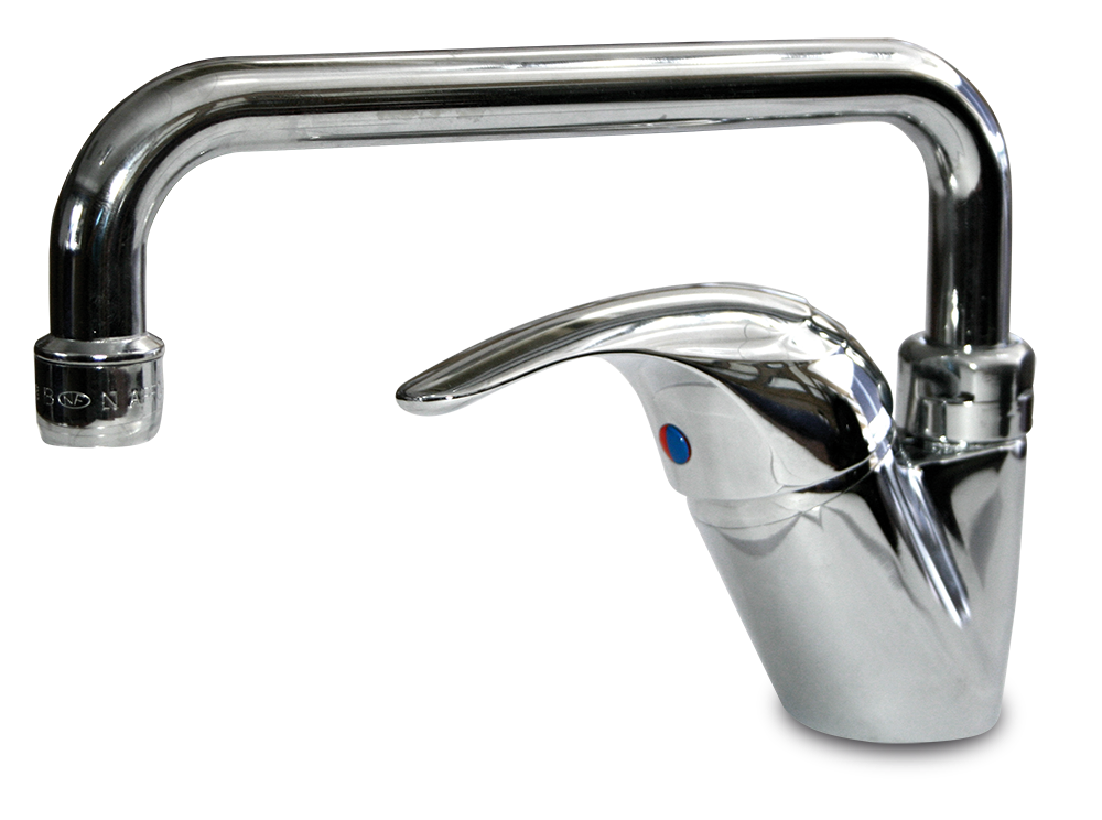 Robinet mitigeur avec col de cygne bas
