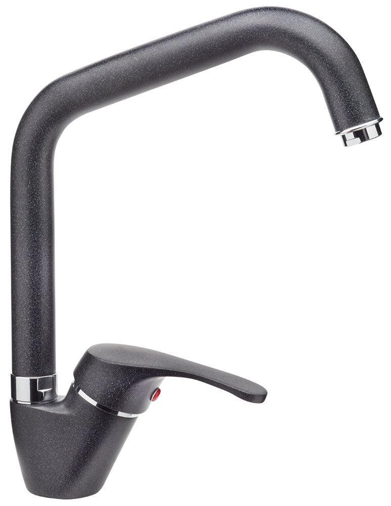 Robinet de cuisine noir effet granit