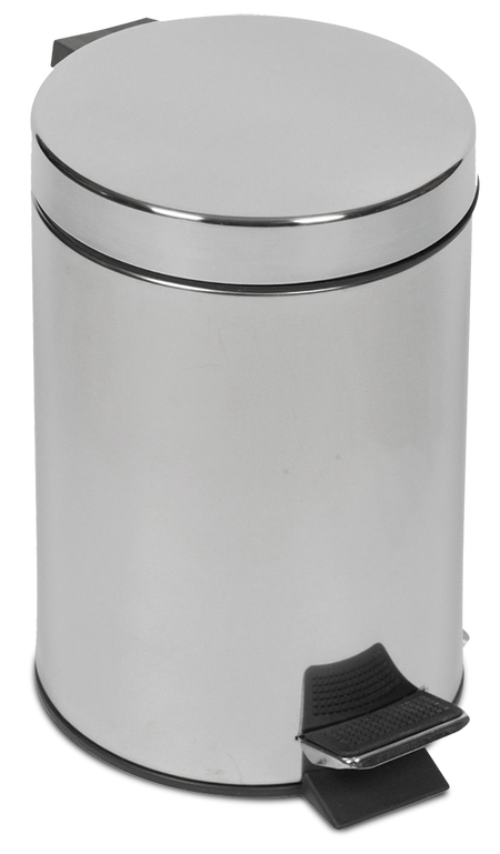 Poubelle inox toilette avec couvercle et pédale