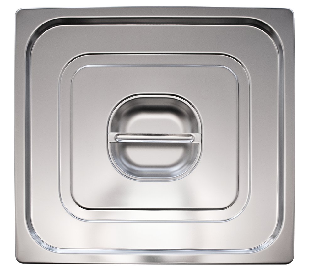 Couvercle inox pour bac gastronorme 2/3