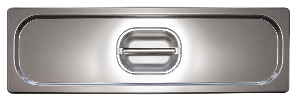 Couvercle inox pour bac gastronorme 2/4