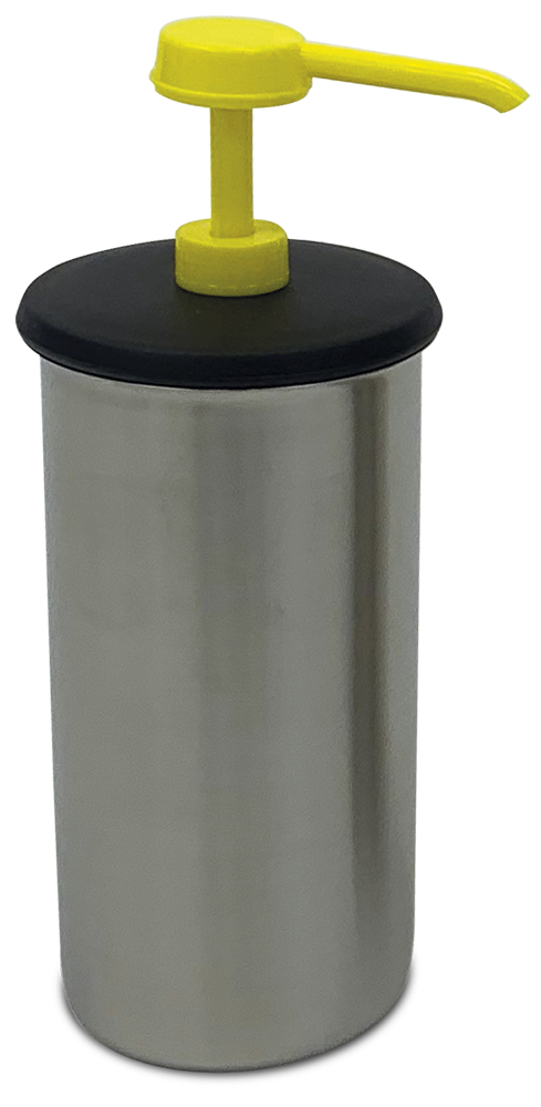 Doseur de sauces et récipient inoxydable (jaune)