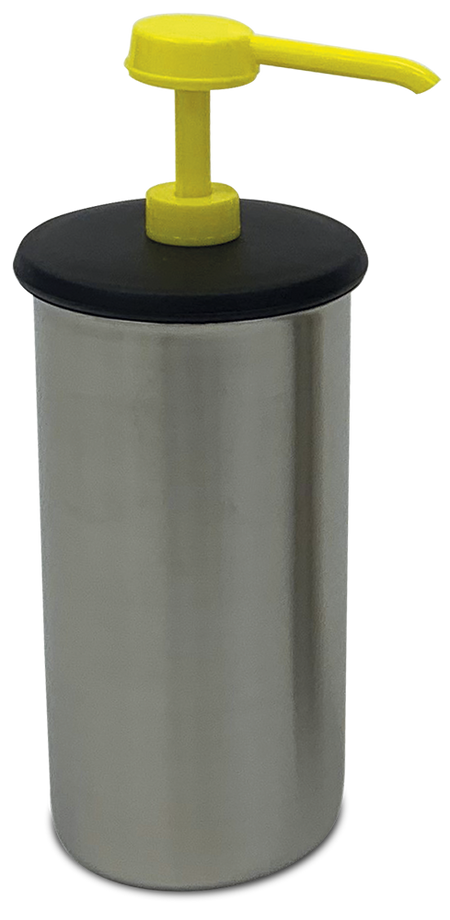Doseur de sauces et récipient inoxydable (jaune)