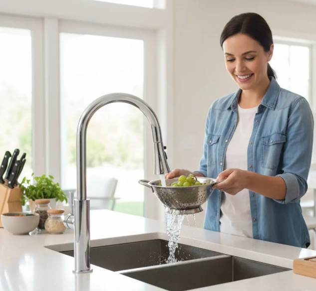 Pourquoi les robinets avec douchette permettent de gagner du temps dans le nettoyage quotidien