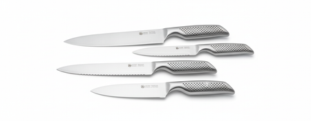 Set de couteaux avec manche inox antidérapant