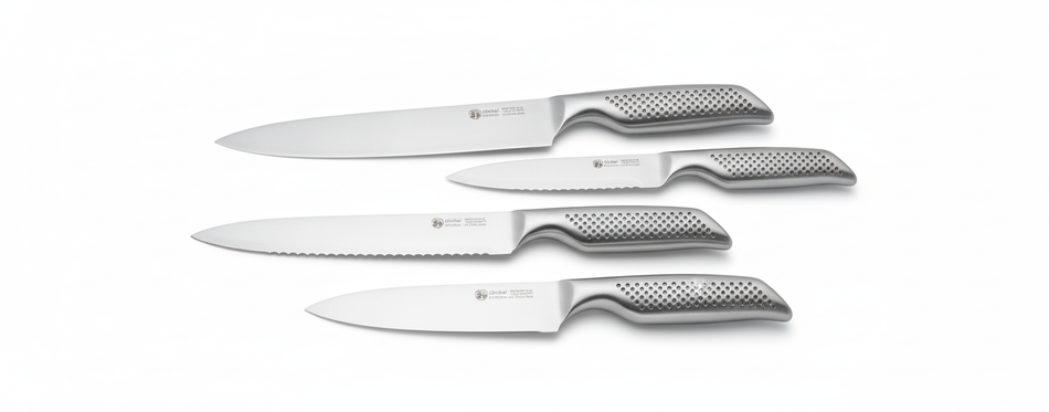 Set de couteaux avec manche inox antidérapant