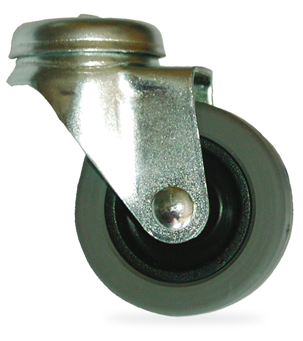 Roulette de rechange pour poubelle inox