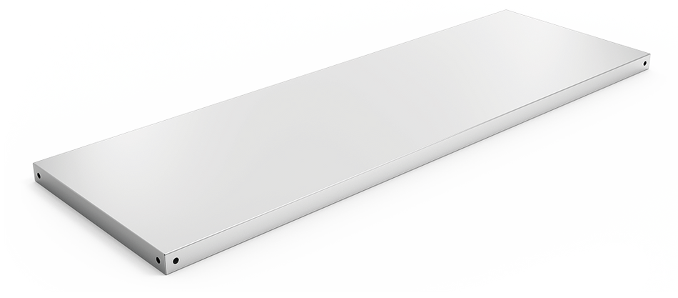 Étagère inox pour rayonnages modulaires épaisseur 1,5 mm