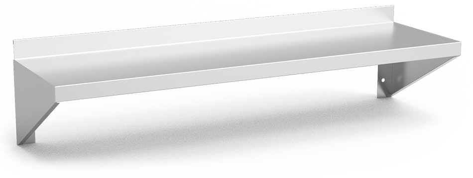 Étagère murale inox angles soudés