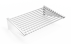 Stainless steel wall shelf in tubular design