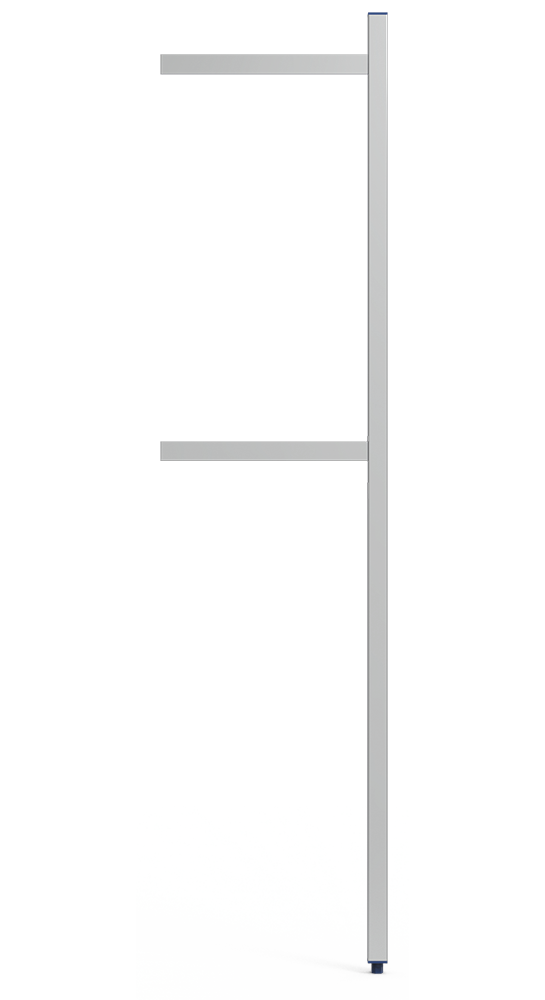 Stainless steel terminal column for cold room hanging system with plates