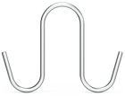 Crochet inox en forme de tige "S" double