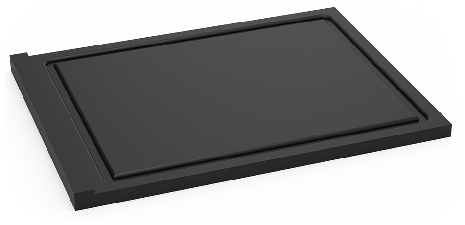 Reversible black polyethylene work surface