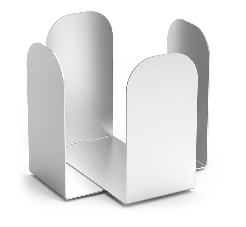 Stainless steel napkin holder for cocktail napkins