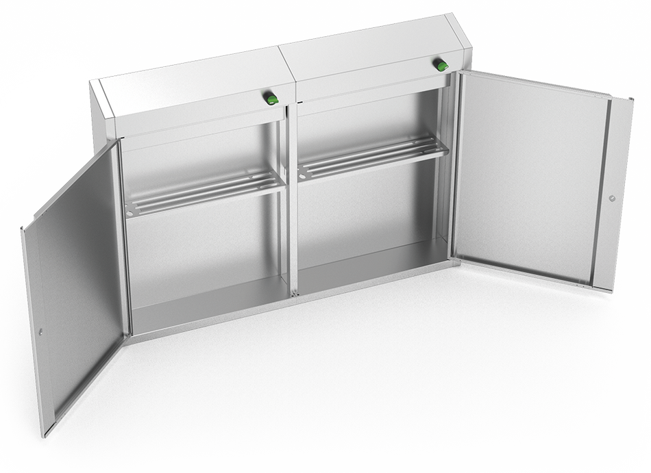 U.V. knives disinfectant cabinet, 40 knives