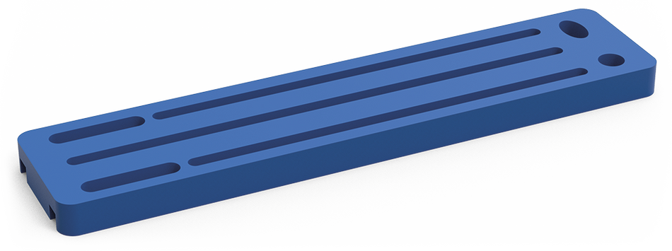 Porte-couteaux en polyéthylène bleu