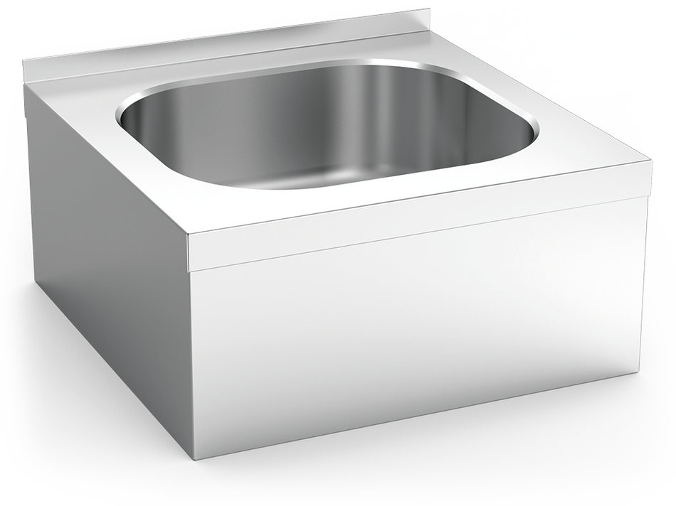 Plonge inox suspendue avec habillage série 500 1 bac