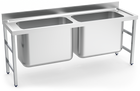 Plonge inox de très grande capacité, 2 b