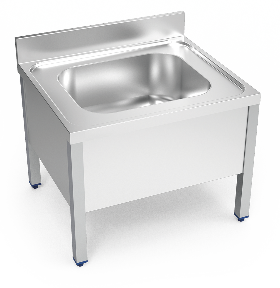 Plonge inox deversoir