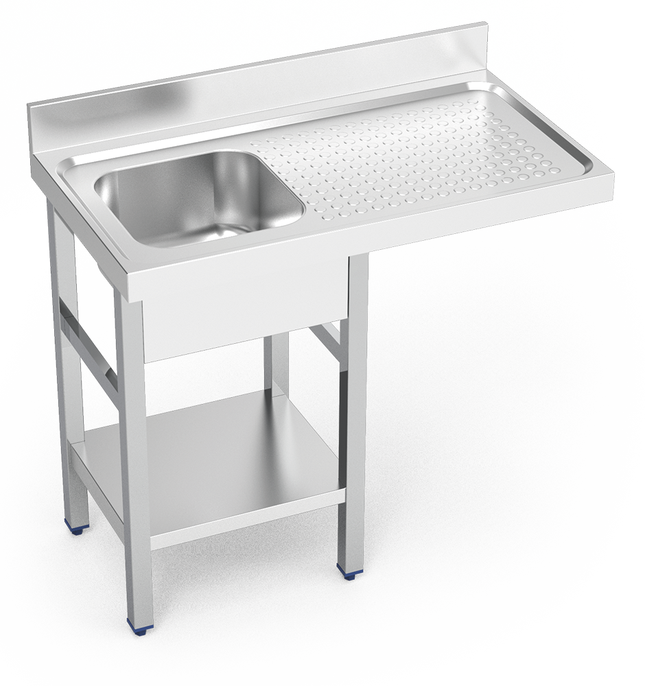 Plonge inox pour lave-vaisselle espaces