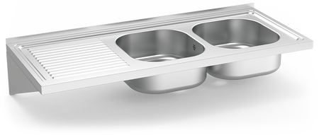 Plonges Inox Suspendues  Large 500 mm. d