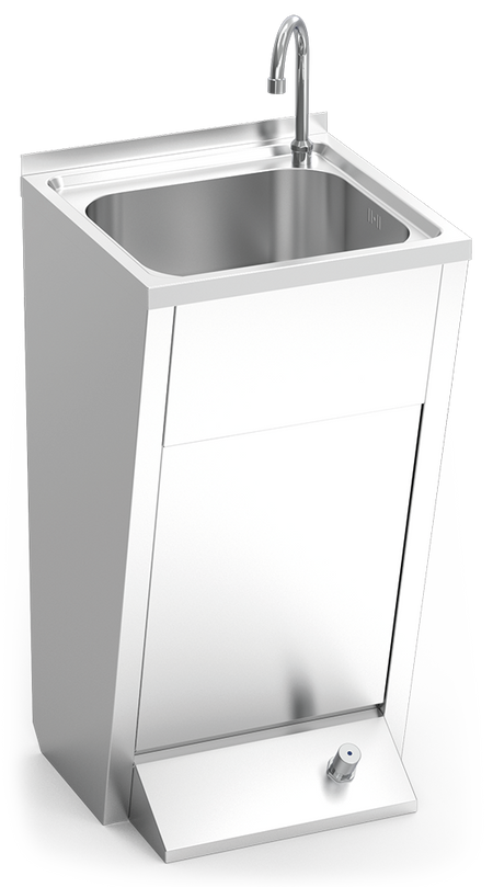 Lave mains inox sur pied normal