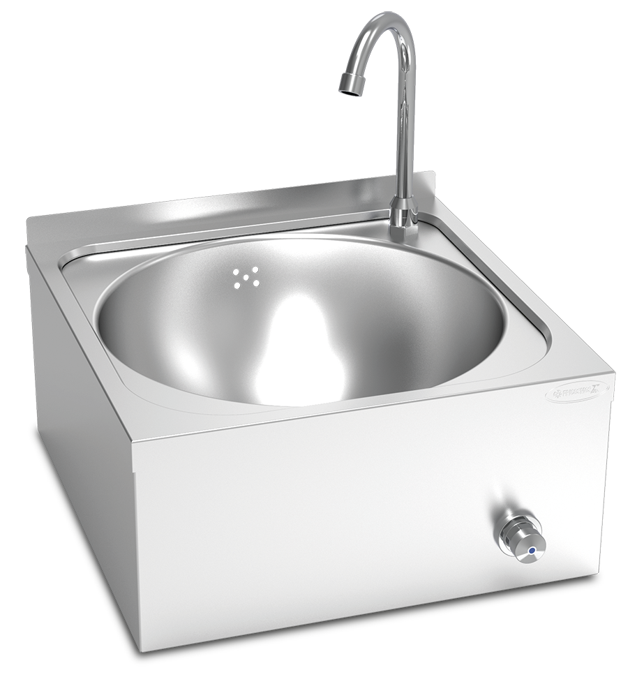 Lave mains inox mural normal commande fé