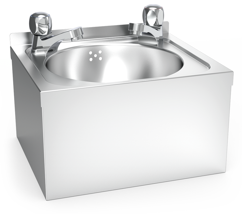Lavabo inox 2 robinets XS très petit 