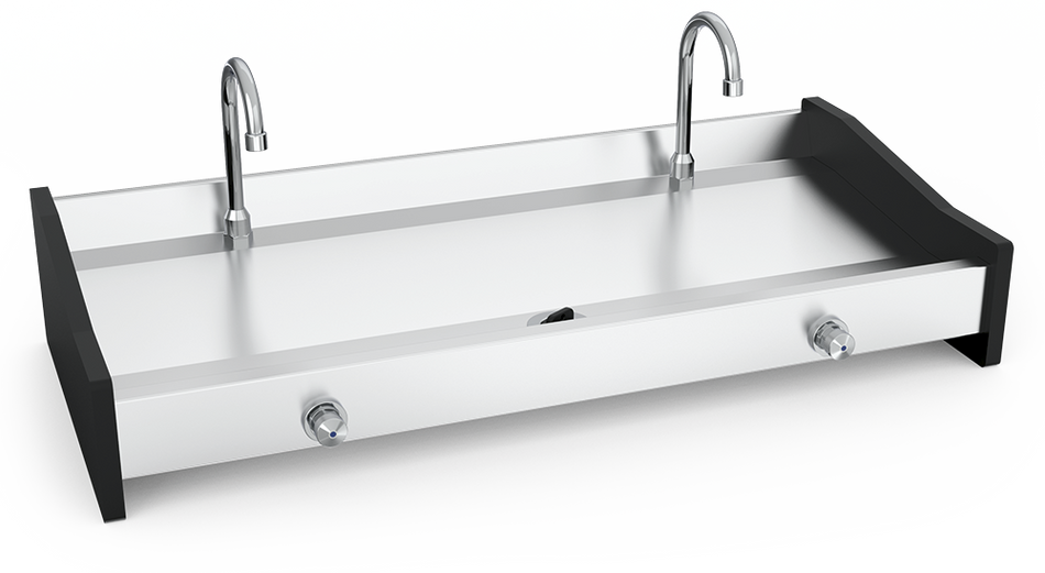 Lave mains inox mural collectif
