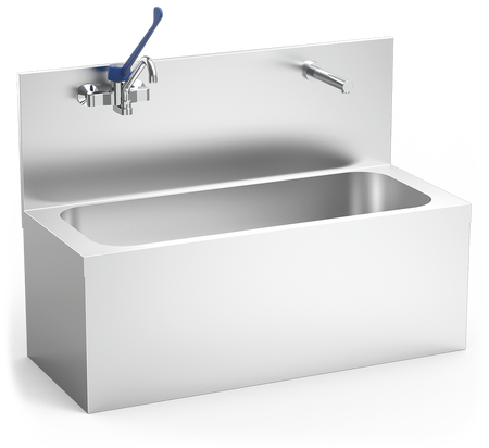 Lave-mains chirurgical avec robinets mixtes