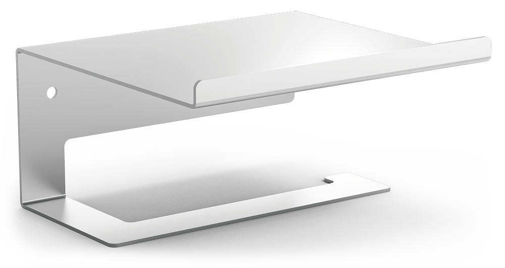 Porte-rouleau de papier toilette avec étagère
