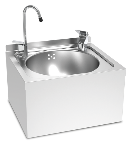 Fontaine inox d´eau fixation murale