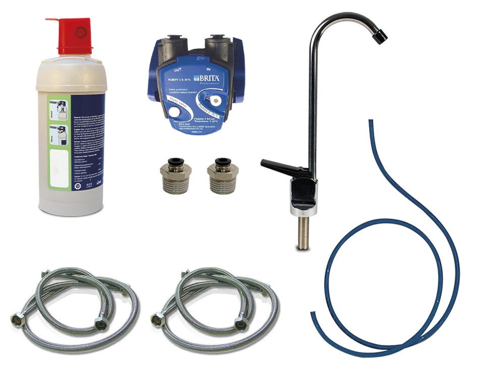 Système filtrant de l eau avec robinet pour remplir des pichets