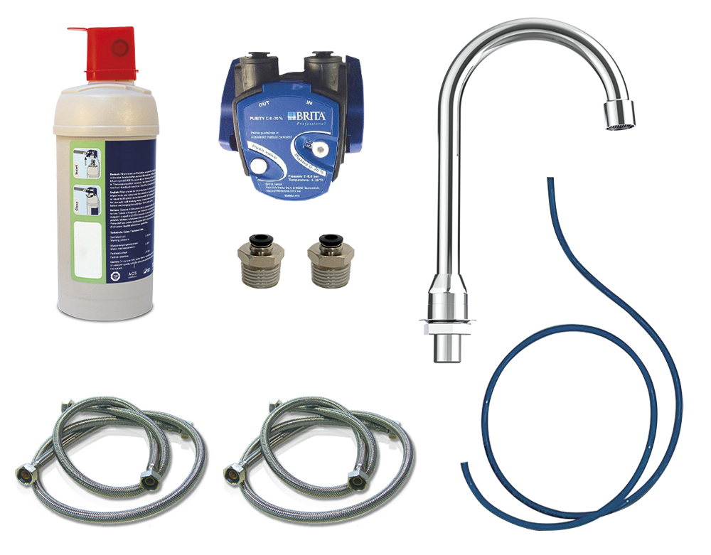 Système filtrant de l eau avec bec de cygne