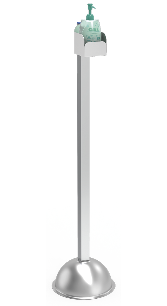 Colonne pour bouteille de gel hydroalcoolique