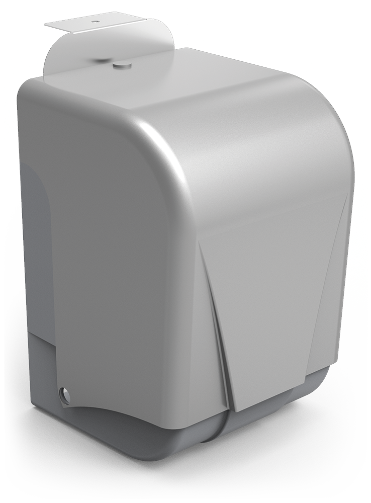 Wick paper dispenser attached to column